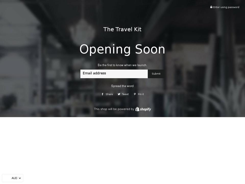 thetravel-kit.com — Shopify storefront screenshot