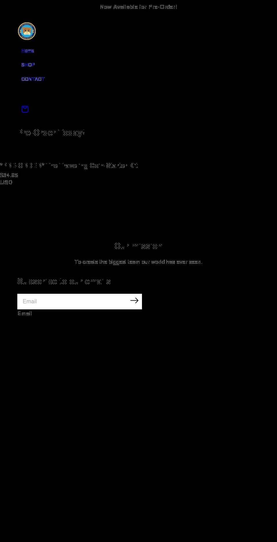 thetravelingcoin.com shopify website screenshot