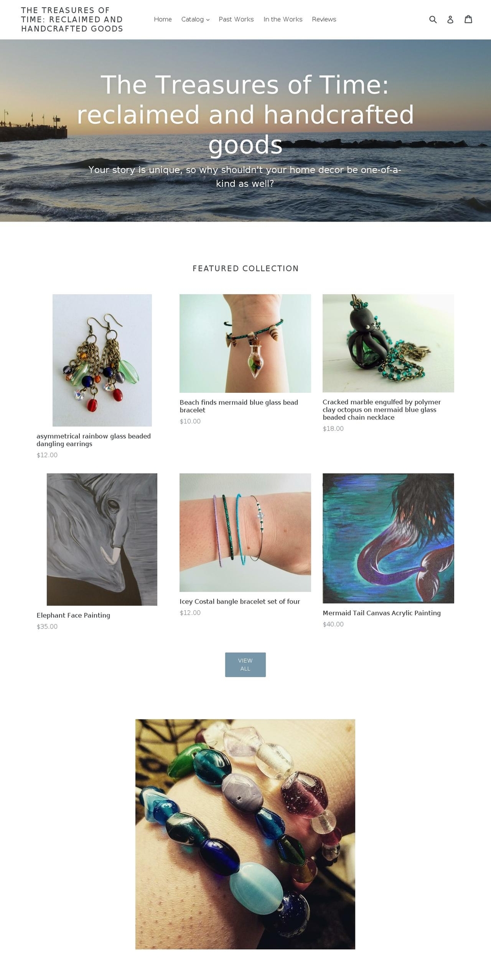 thetreasuresoftime.com shopify website screenshot