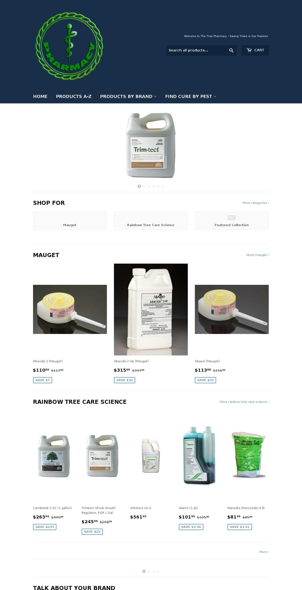 thetreepharmacy.com — Shopify storefront screenshot