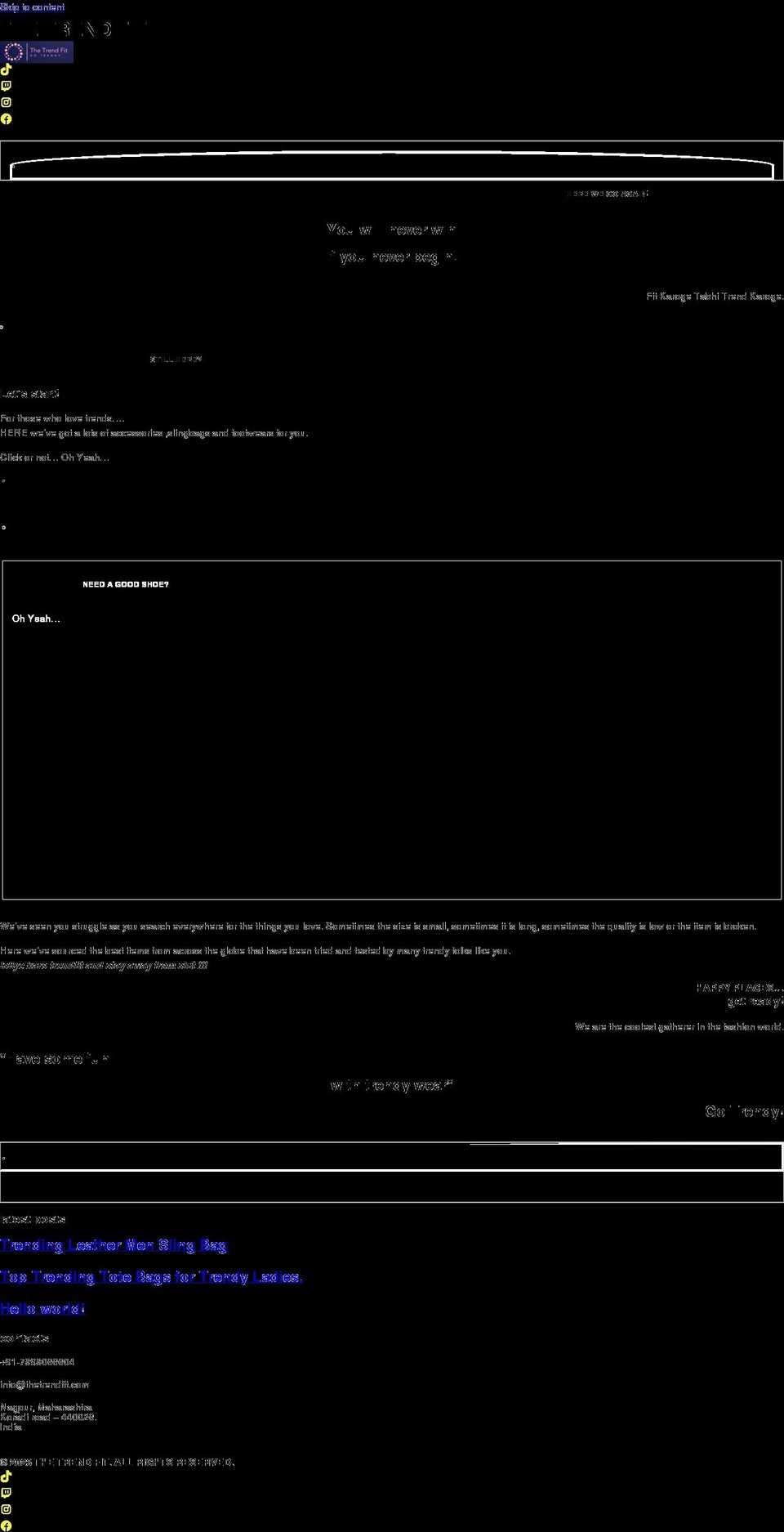 thetrendfit.com — Shopify storefront screenshot