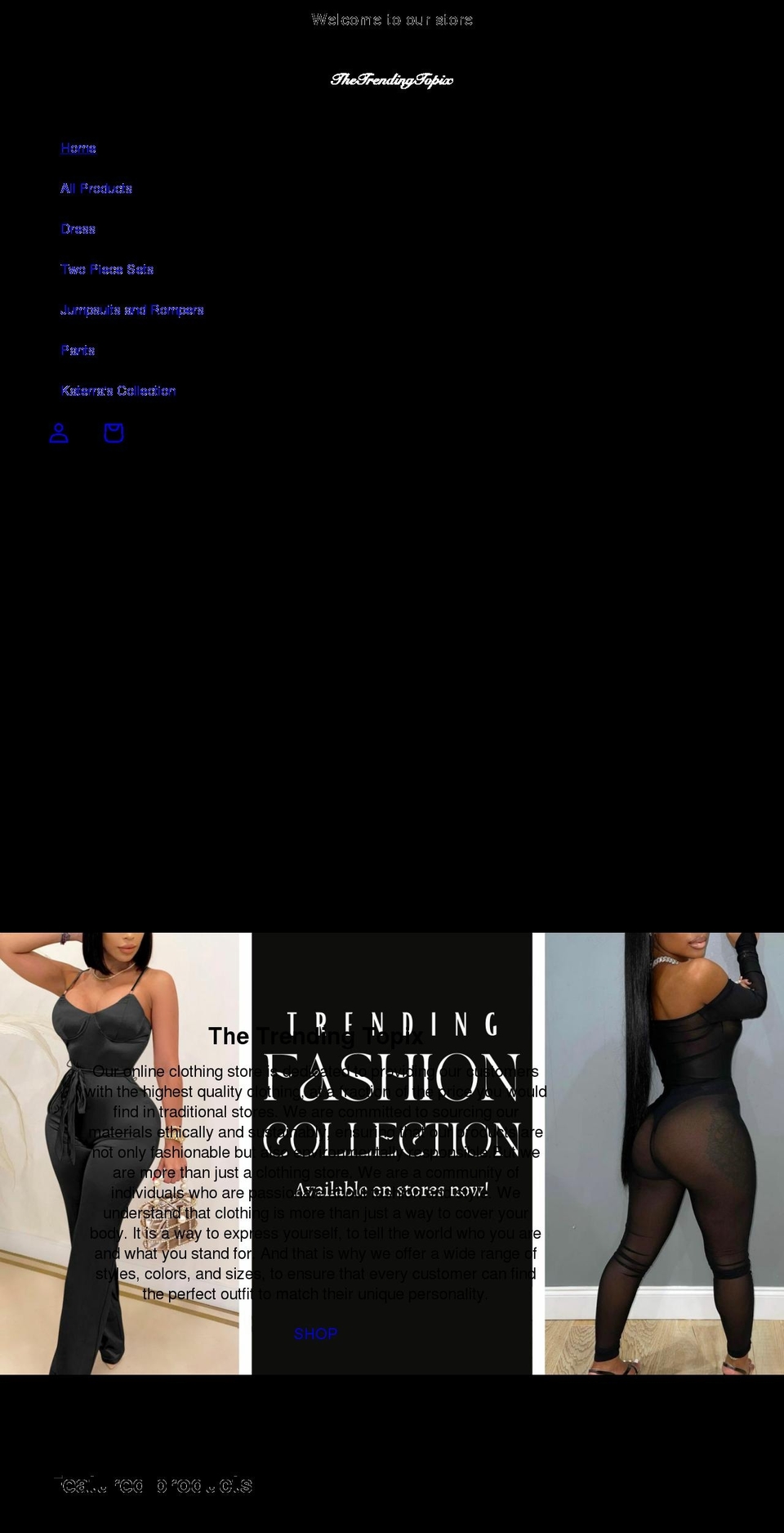 thetrendingtopix.com shopify website screenshot