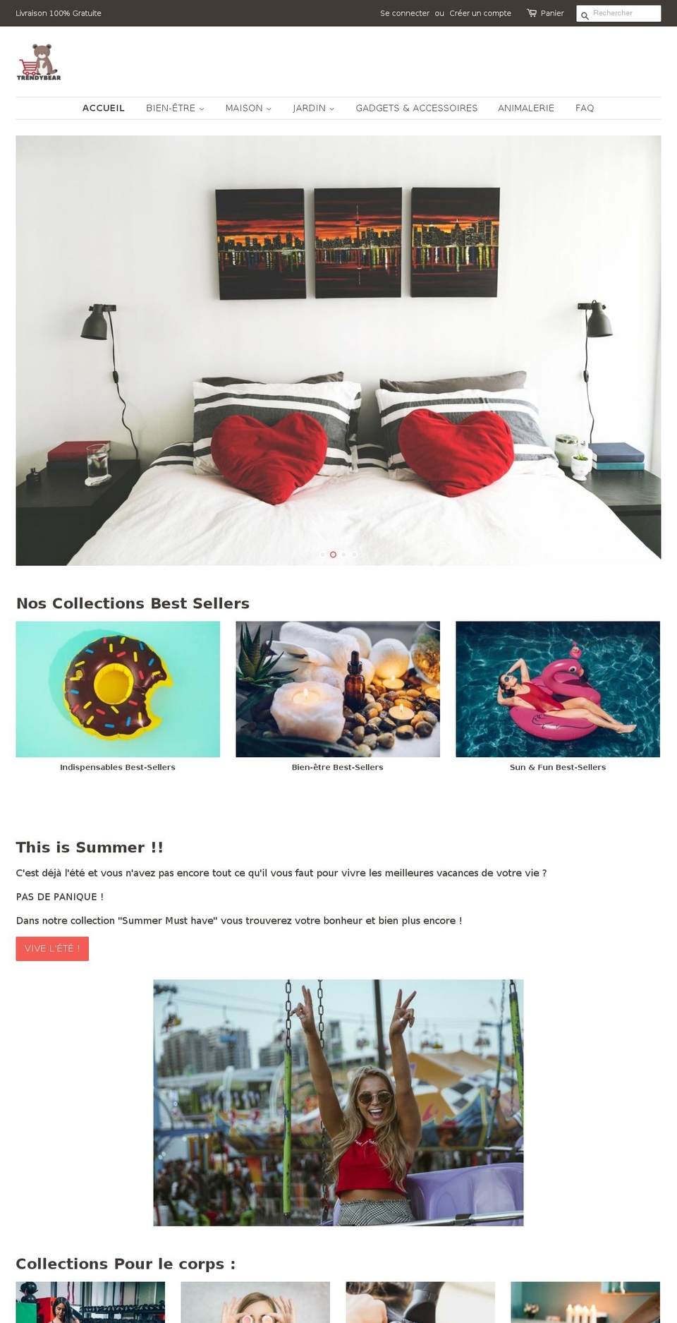 thetrendybear.com shopify website screenshot