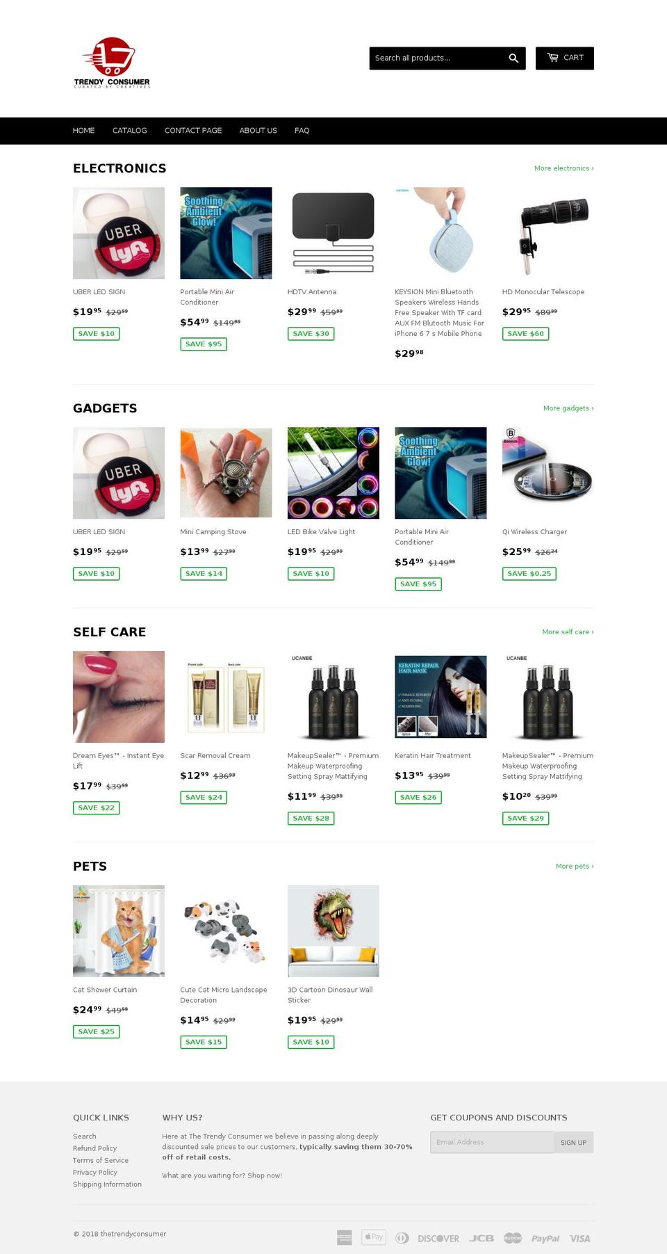 01-ecomprofitmasterclasstheme Shopify theme site example thetrendyconsumer.com