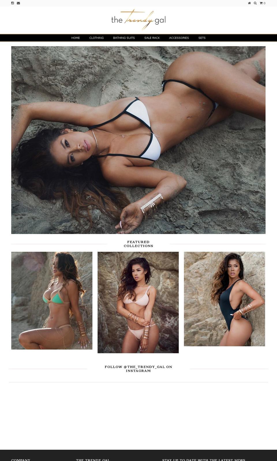 thetrendygal.com shopify website screenshot