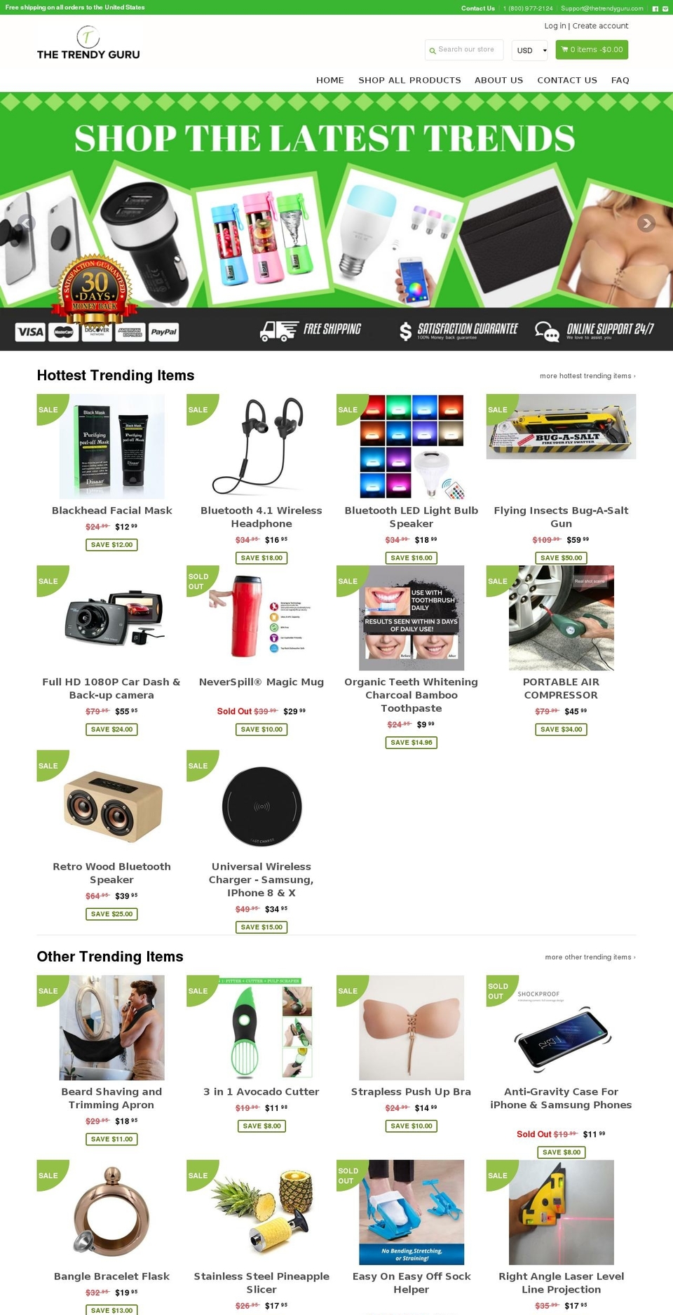 thetrendyguru.com — Shopify storefront screenshot
