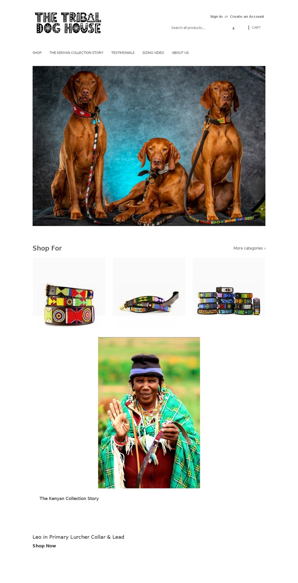 thetribaldoghouse.com shopify website screenshot