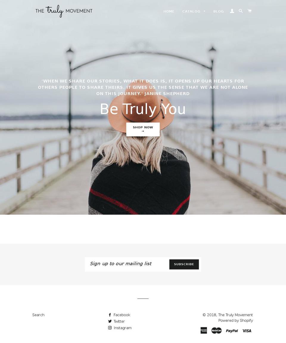 thetrulyshop.com shopify website screenshot