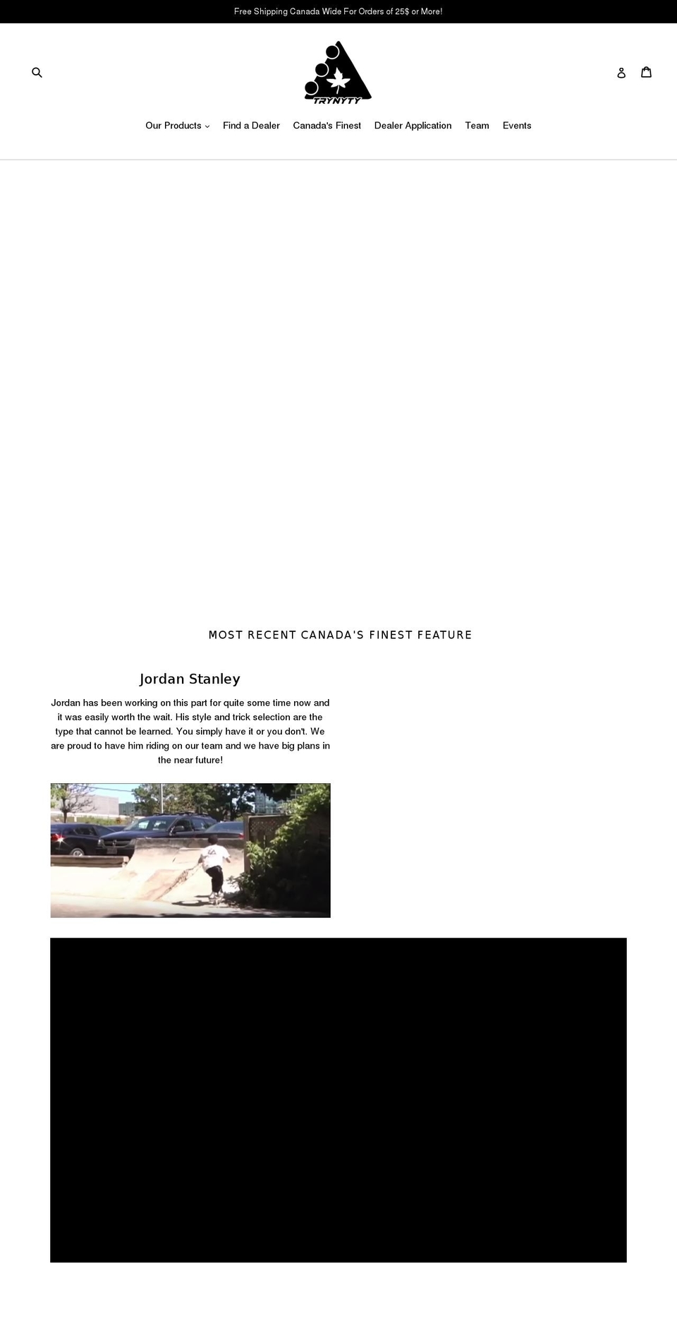 thetrynyty.com — Shopify storefront screenshot