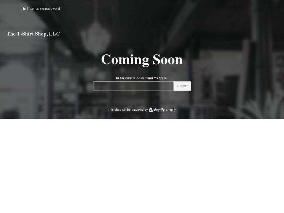 thetshirtshopct.com — Shopify storefront screenshot