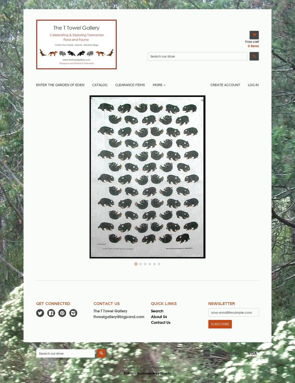 thettowelgallery.com — Shopify storefront screenshot