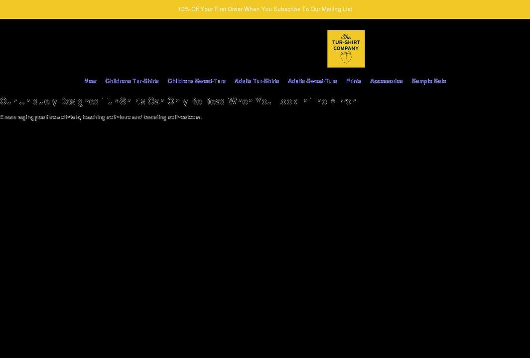 theturshirtcompany.co.uk shopify website screenshot