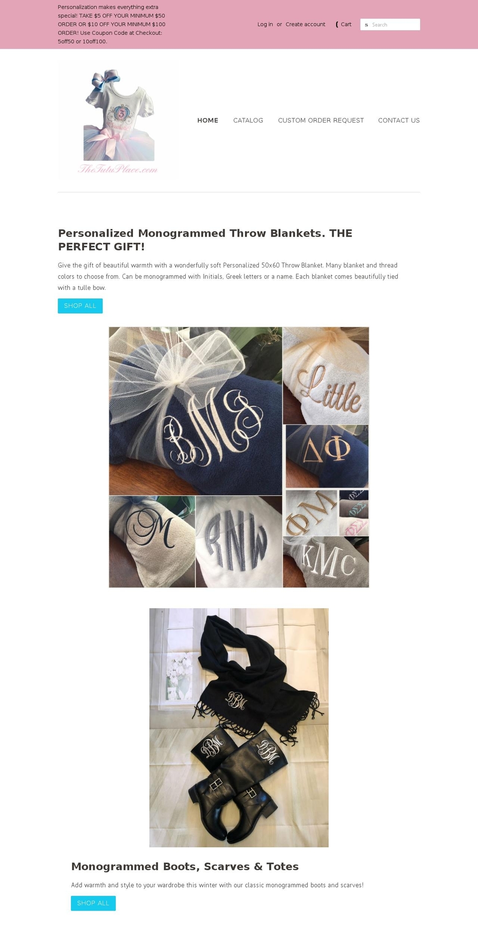 thetutuplace.com shopify website screenshot