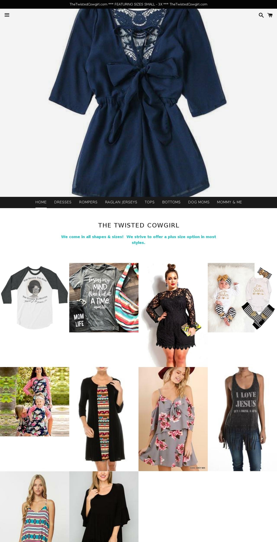 thetwistedcowgirl.com — Shopify storefront screenshot