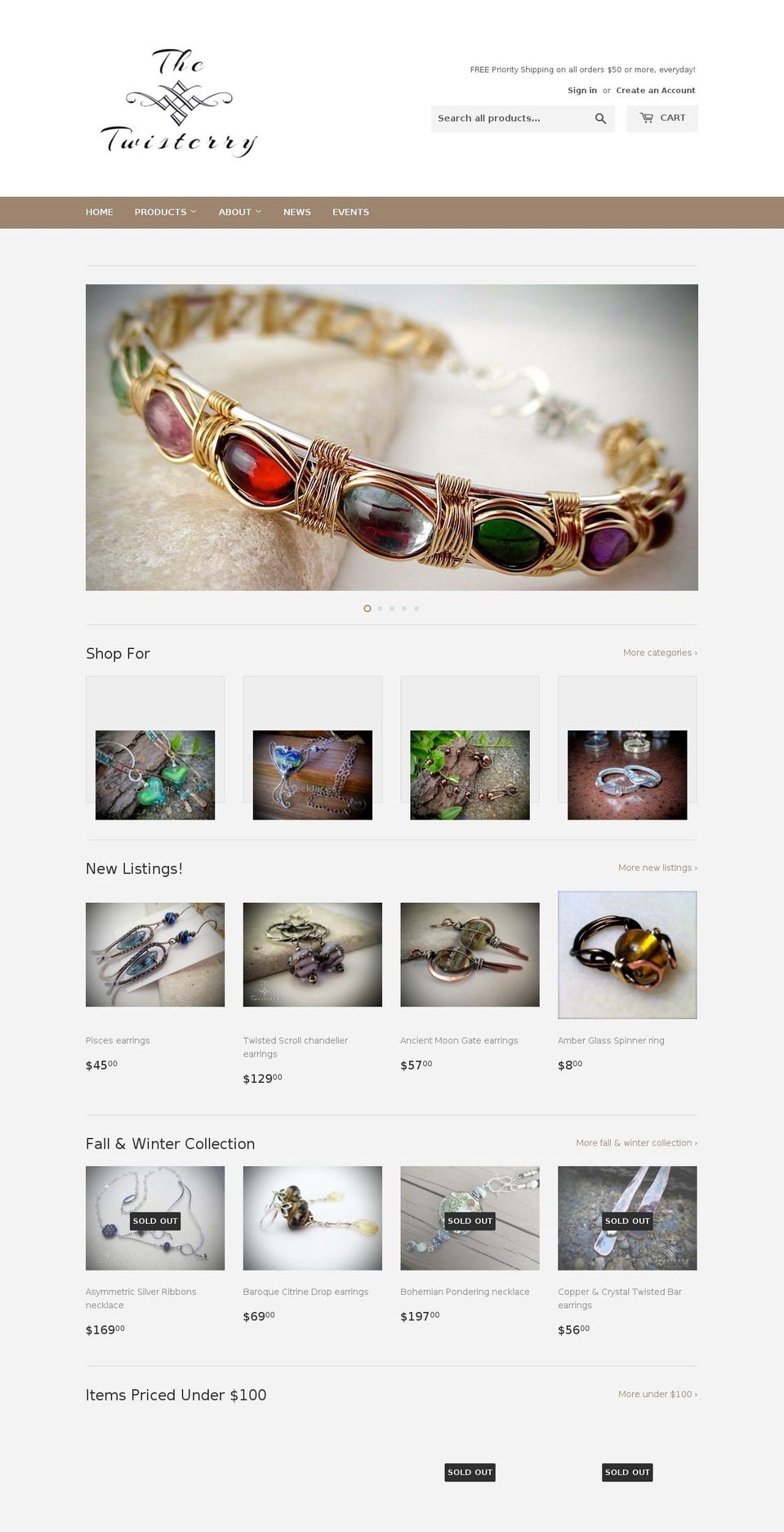 thetwisterry.com — Shopify storefront screenshot