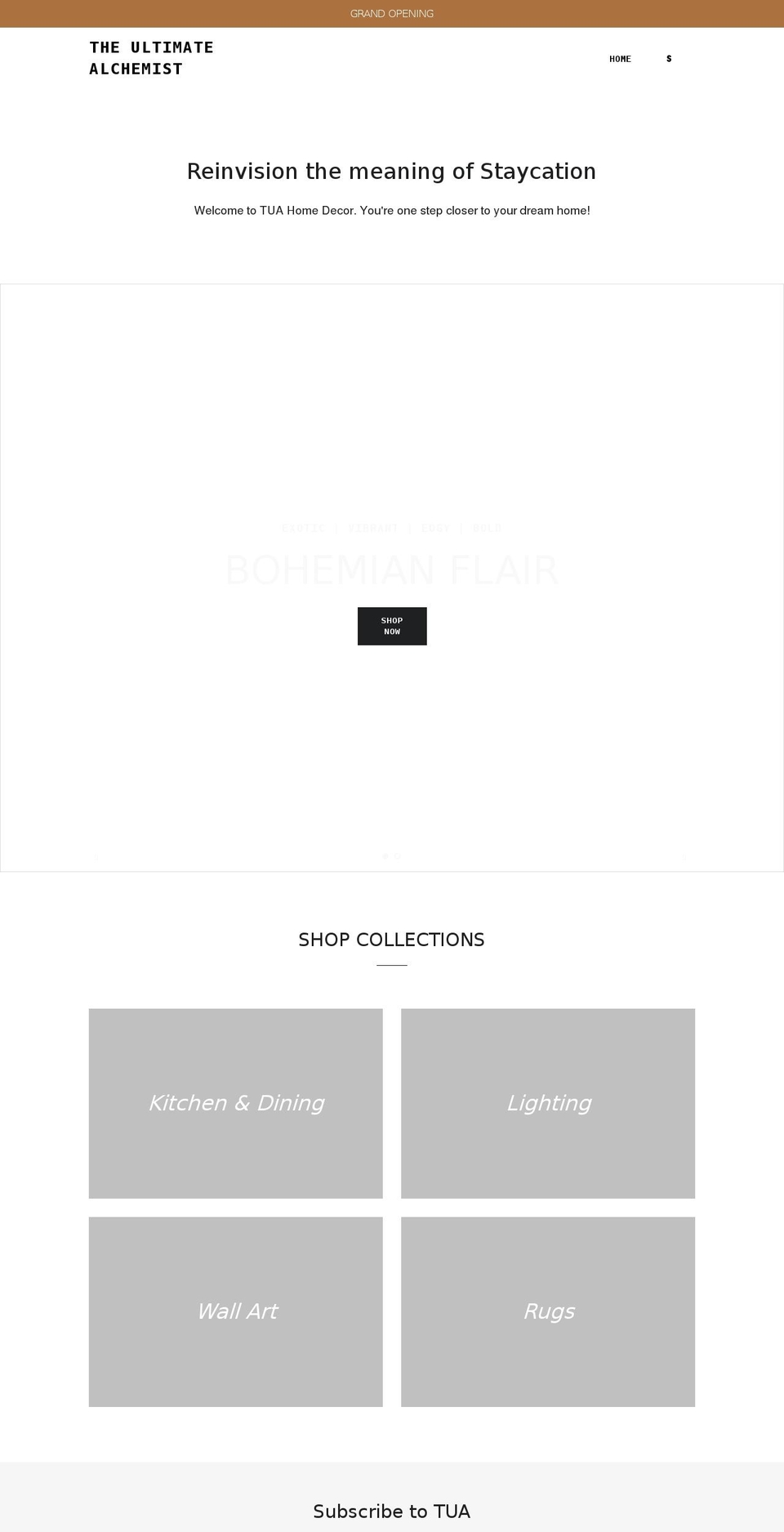 theultimatealchemist.com shopify website screenshot