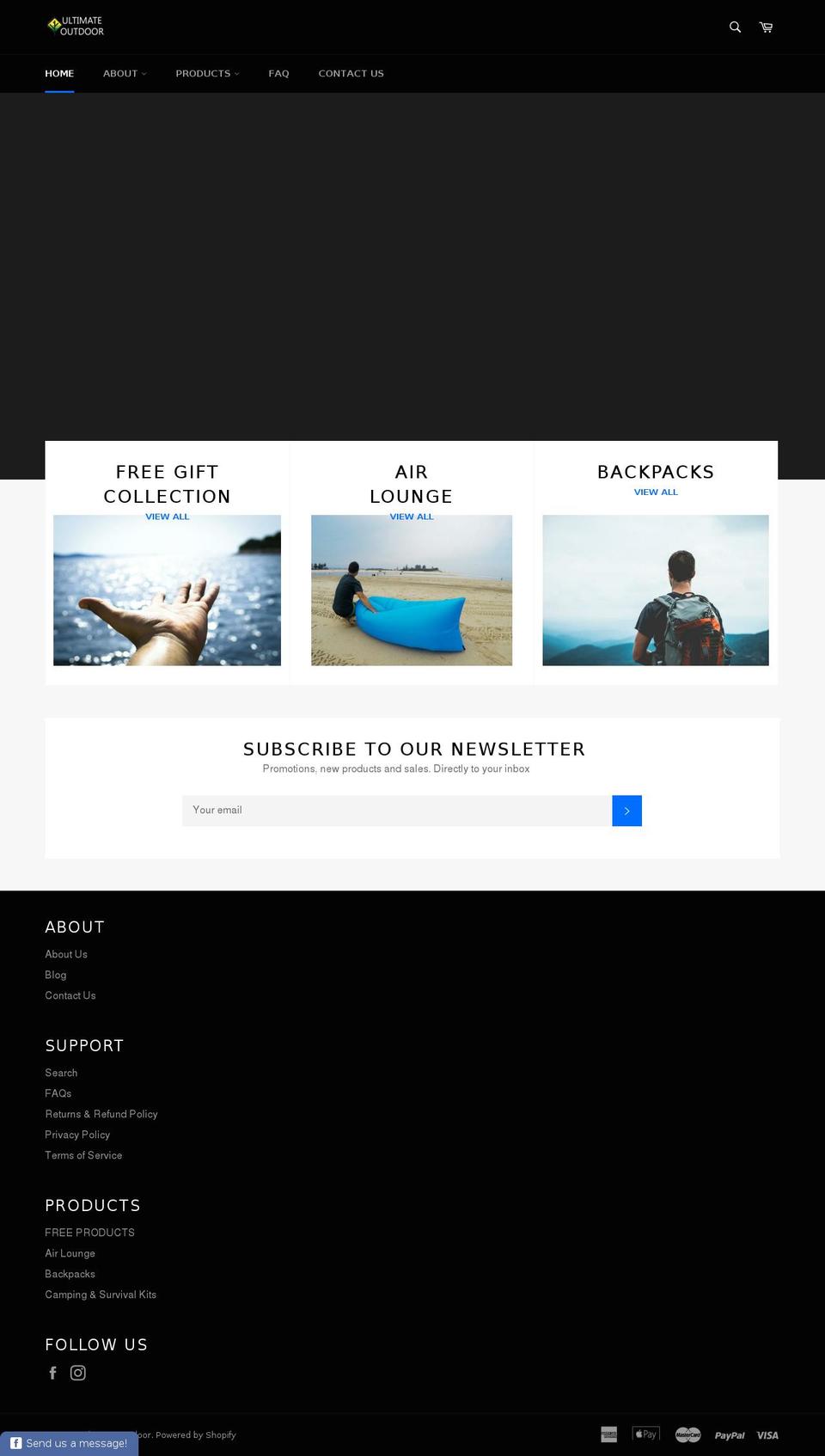 theultimateoutdoor.com — Shopify storefront screenshot