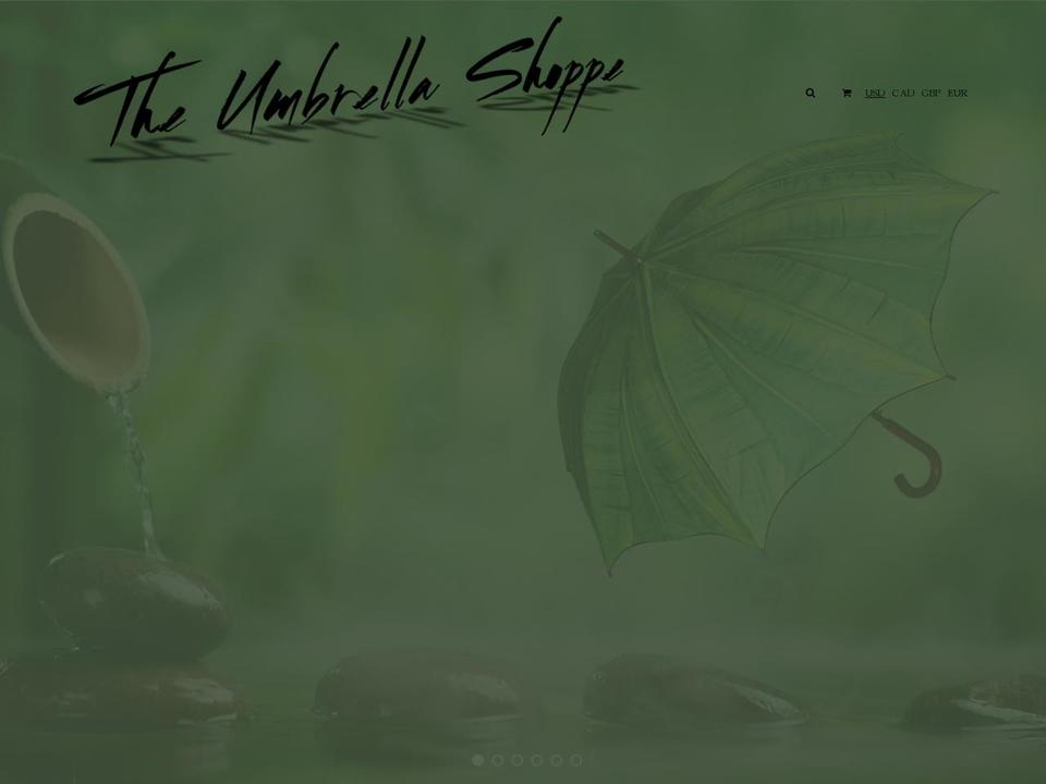 theumbrellashoppe.com shopify website screenshot