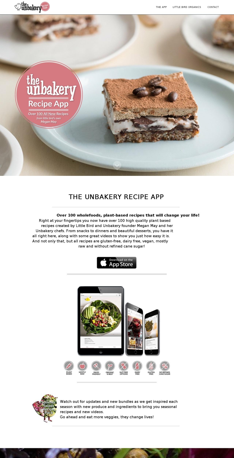 theunbakery.co.nz shopify website screenshot