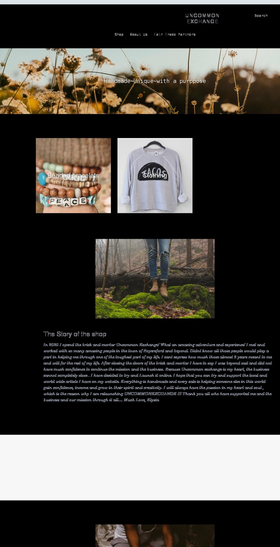 theuncommonexchange.com shopify website screenshot