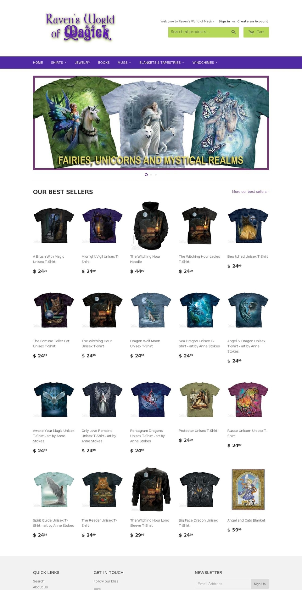 theunicorngarden.com shopify website screenshot