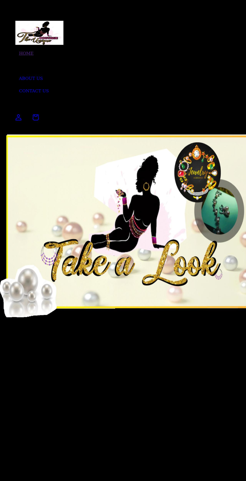 theuniqueboutiqueonline.com shopify website screenshot