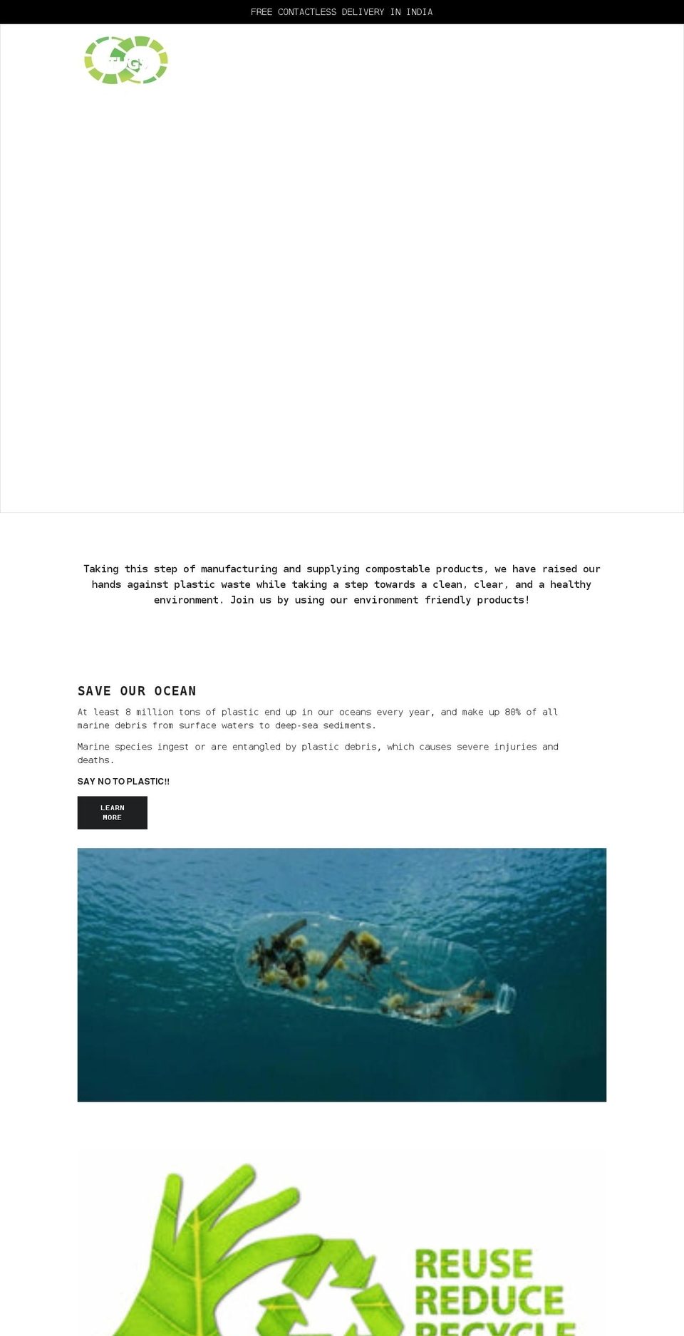 theuniquegreen.solutions shopify website screenshot