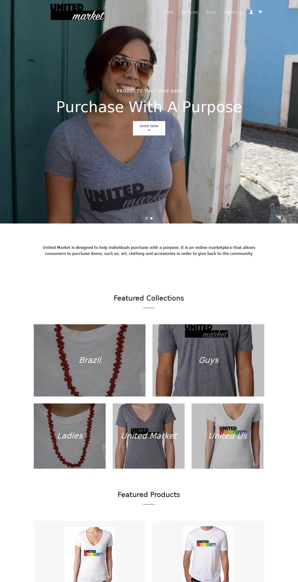 theunitedmarket.com shopify website screenshot