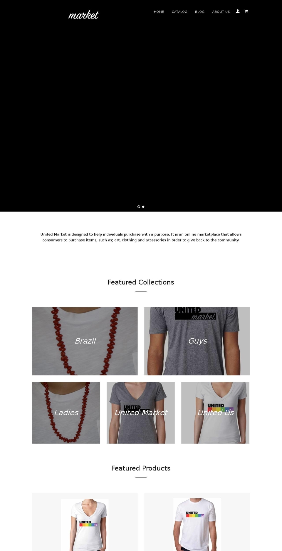 theunitedmarket.us shopify website screenshot