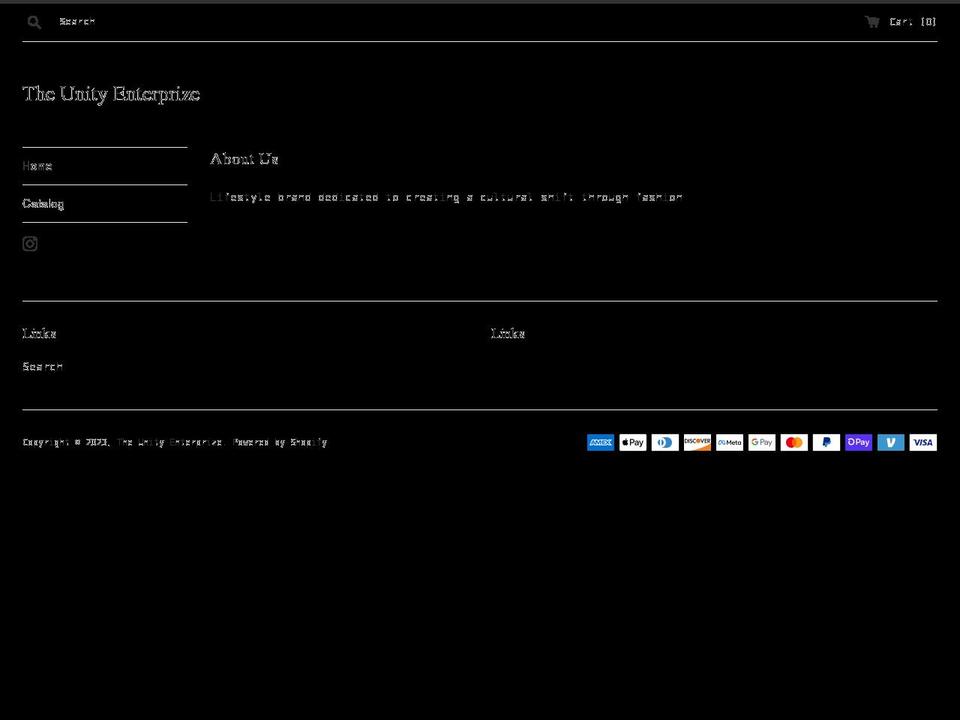 theunityenterprize.com shopify website screenshot