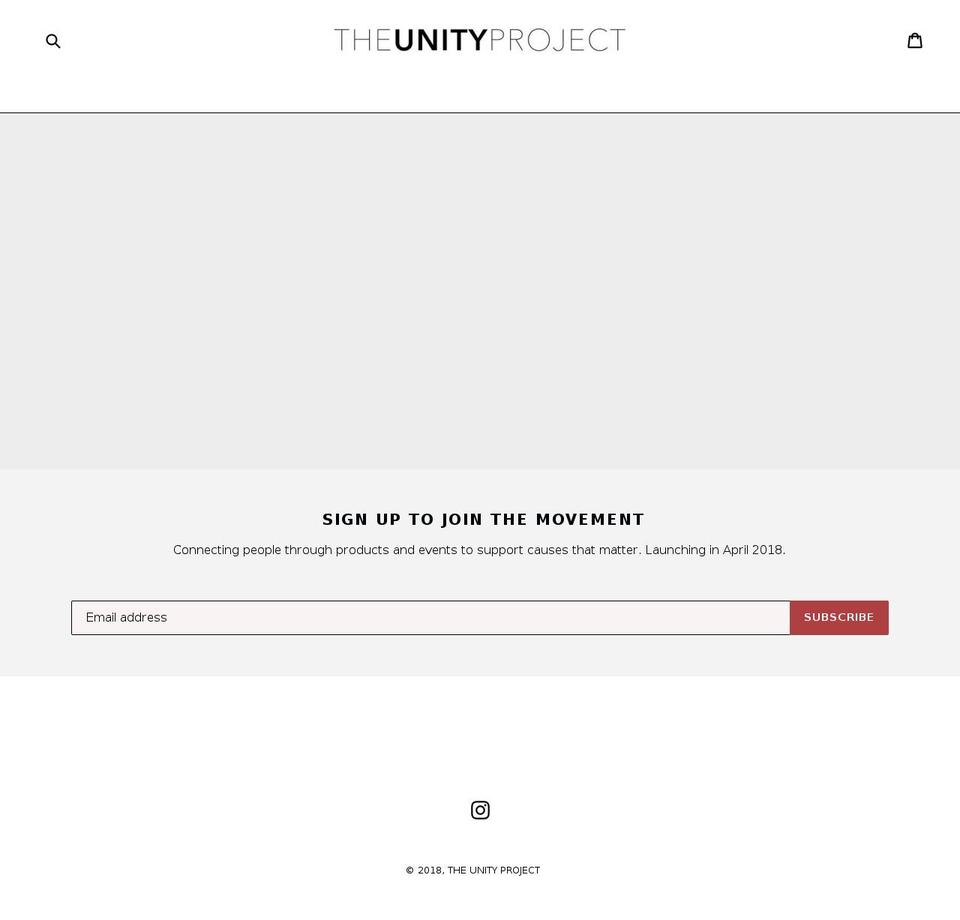 theunityproject.com shopify website screenshot