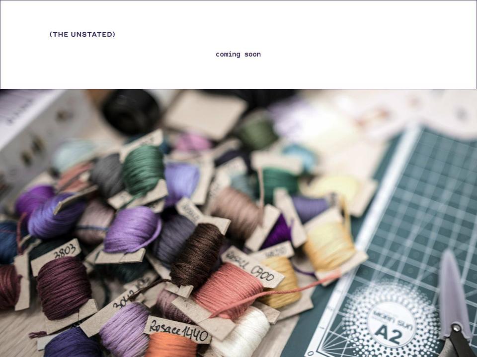 theunstated.com shopify website screenshot