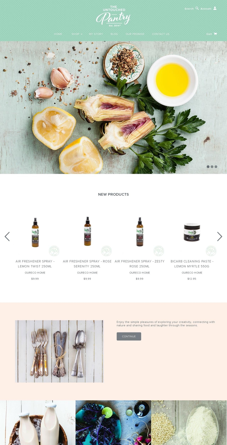 theuntouchedpantry.com shopify website screenshot