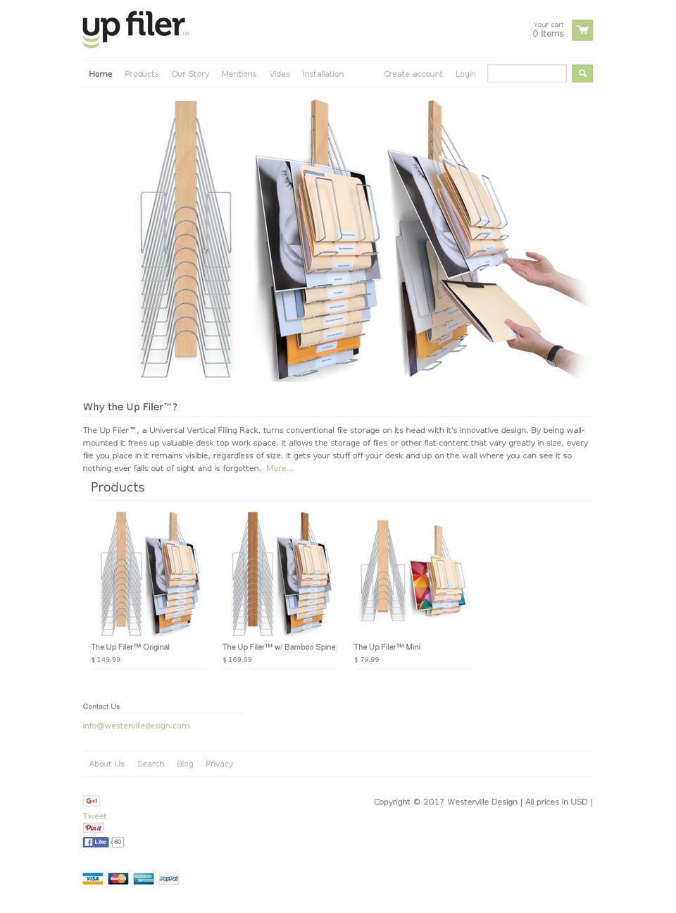 React_UF Shopify theme site example theupfiler.com