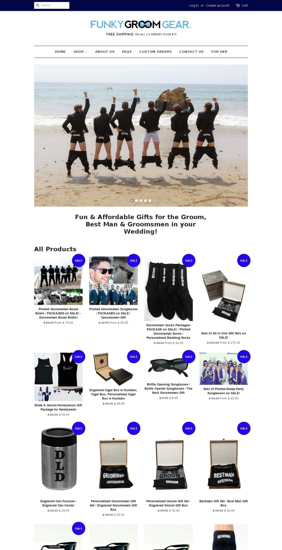 theupscalegroomsman.com shopify website screenshot
