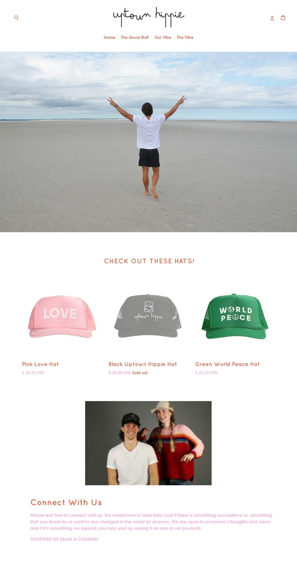 Fall Shopify theme site example theuptownhippie.com