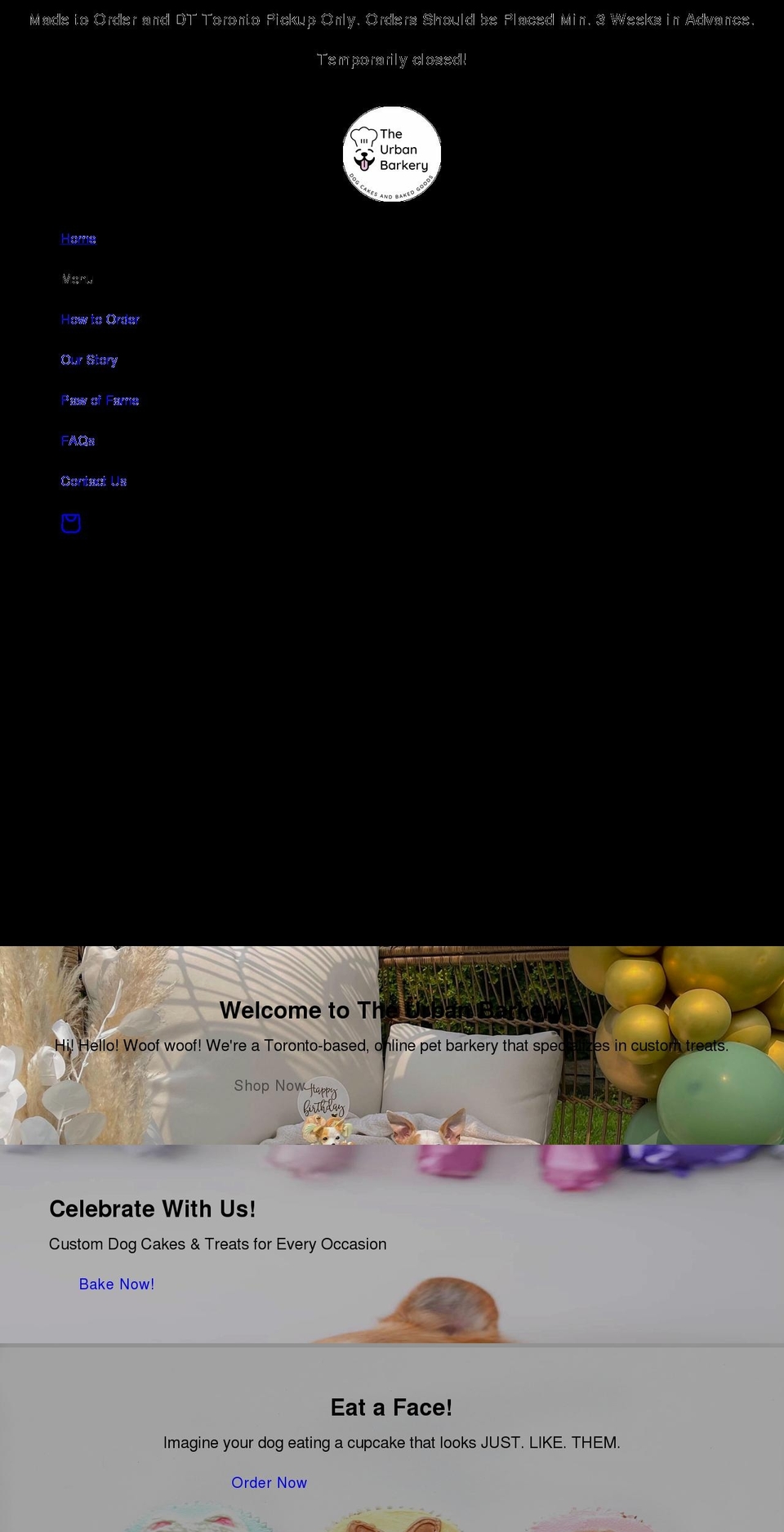 theurbanbarkery.com shopify website screenshot