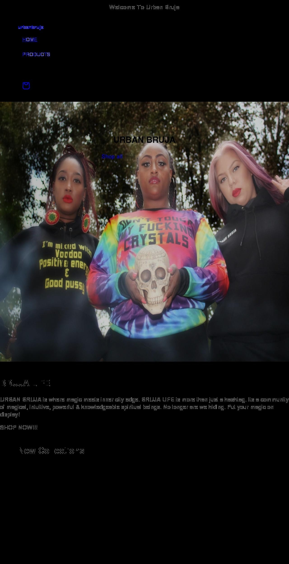 theurbanbruja.com shopify website screenshot