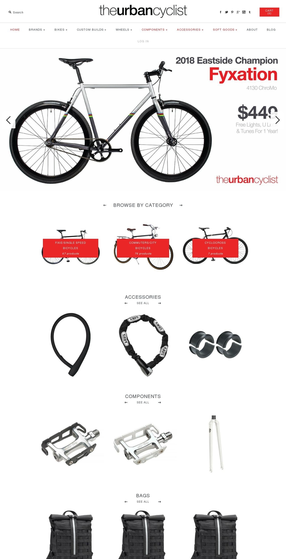 theurbancyclistdenver.com — Shopify storefront screenshot