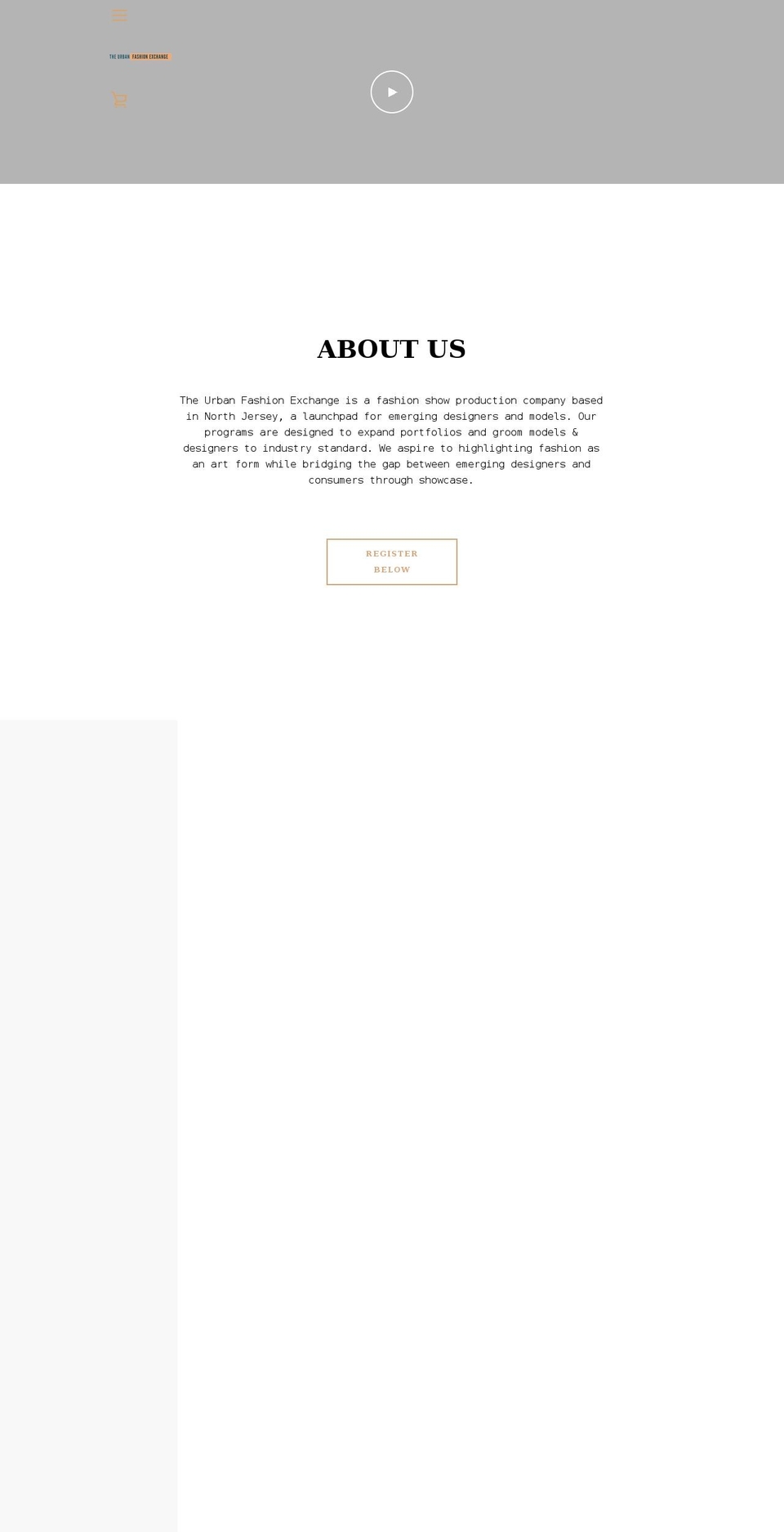 theurbanfashionexchange.com shopify website screenshot