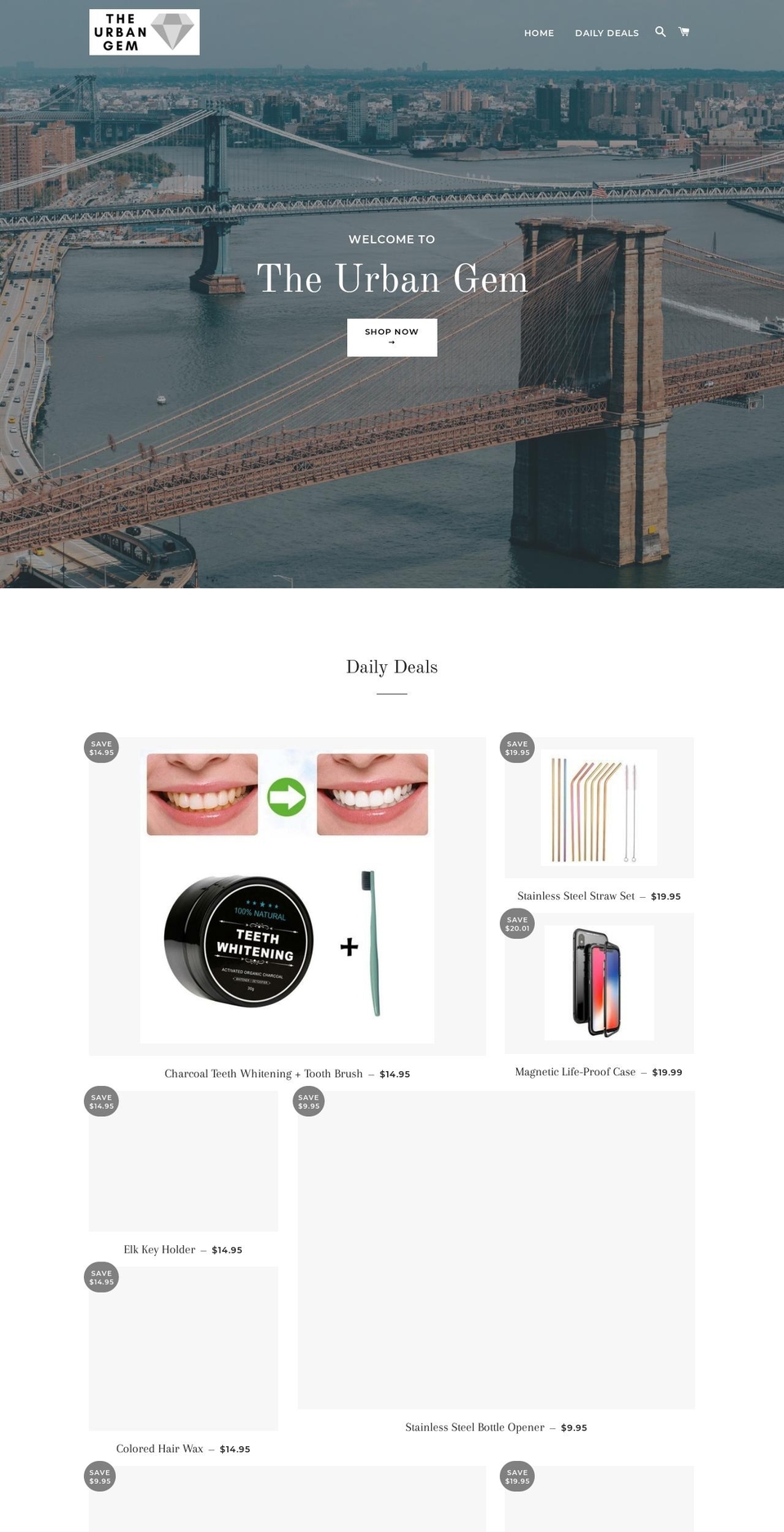 theurbangem.com — Shopify storefront screenshot