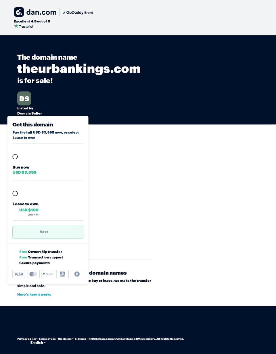 theurbankings.com — Shopify storefront screenshot