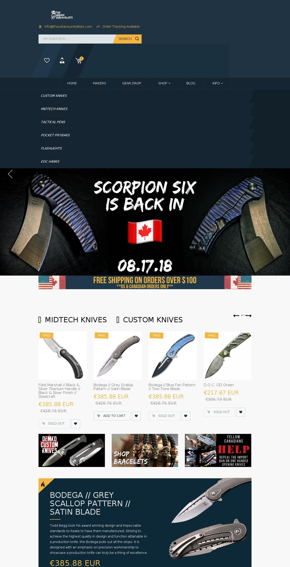 bingo-sparta-01 Shopify theme site example theurbansurvivalists.com