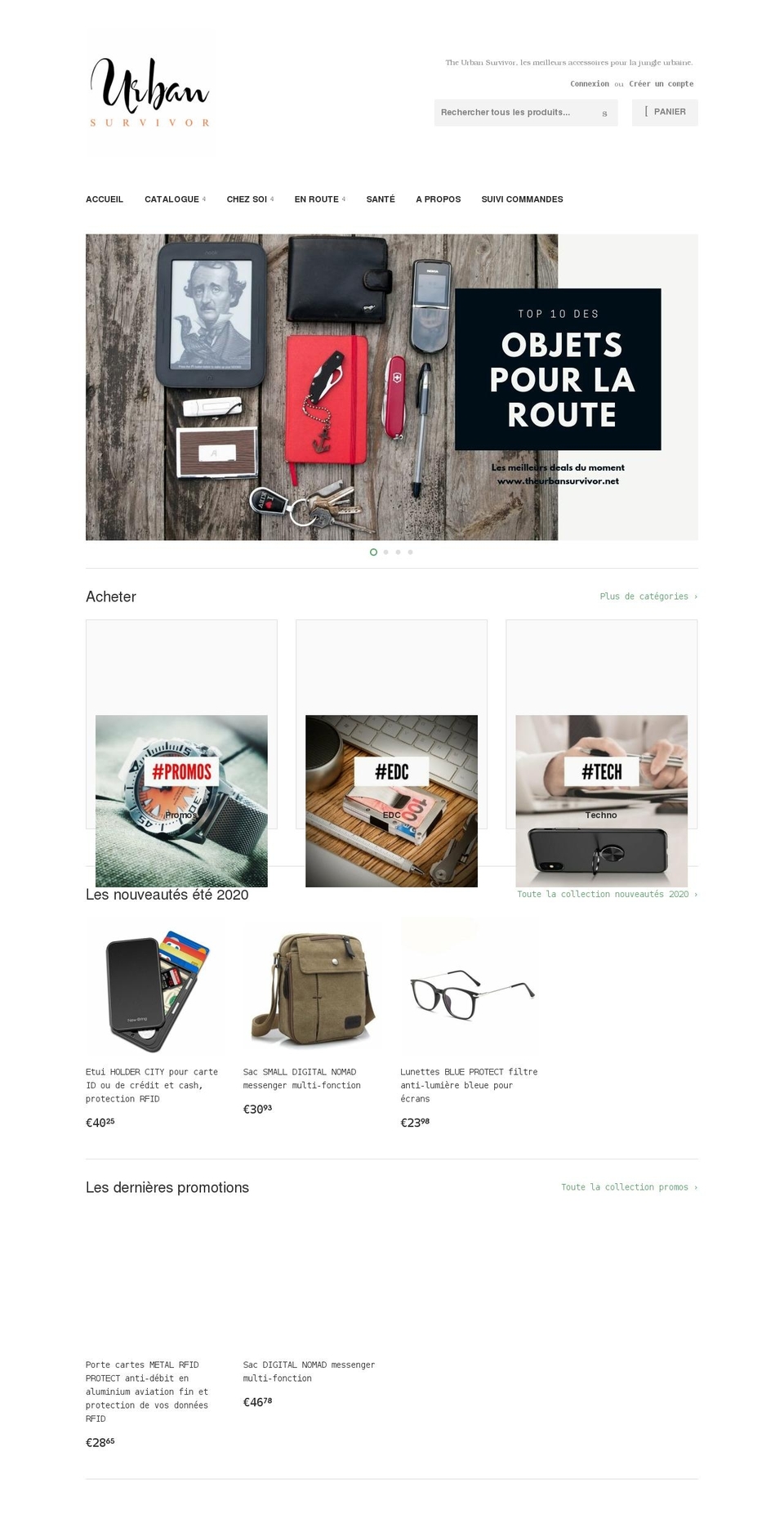 theurbansurvivor.net shopify website screenshot