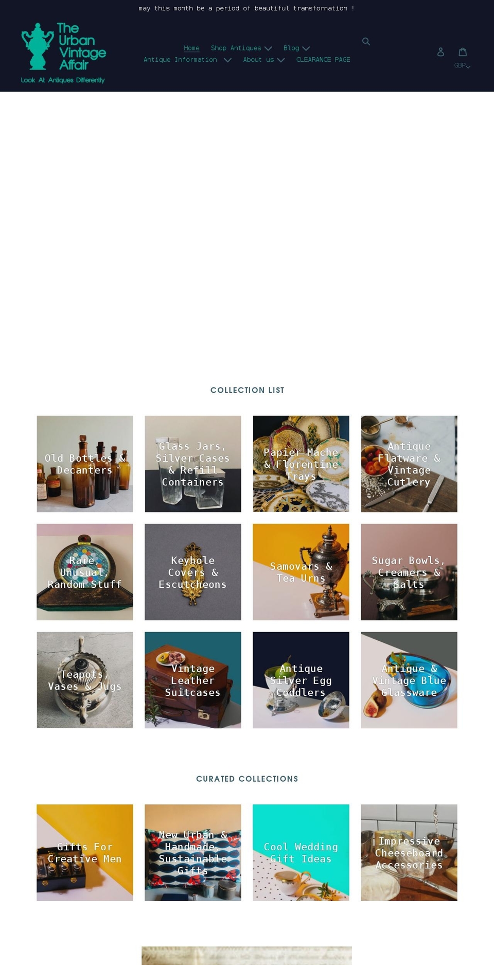 theurbanvintageaffair.com shopify website screenshot