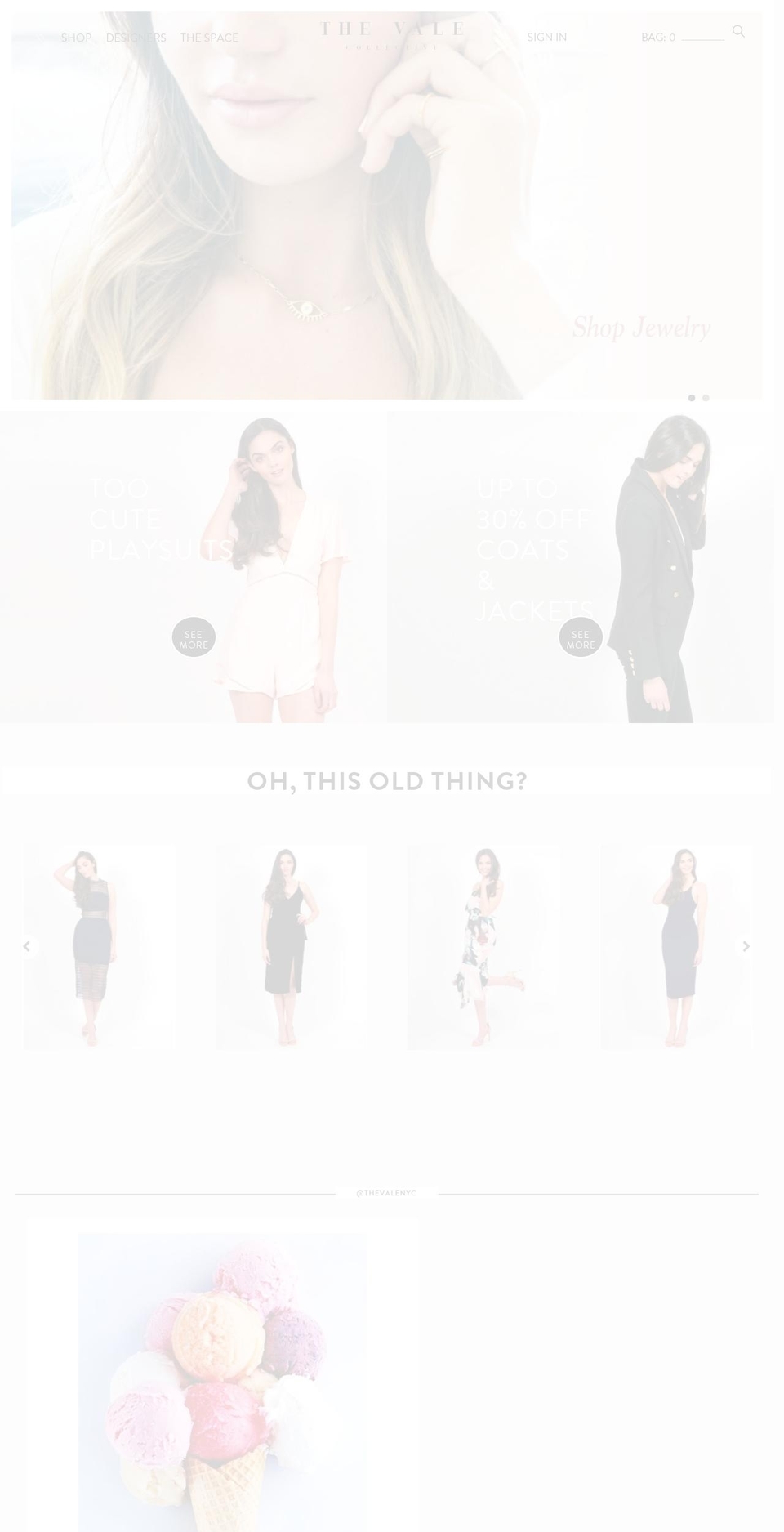 thevalecollective.com shopify website screenshot