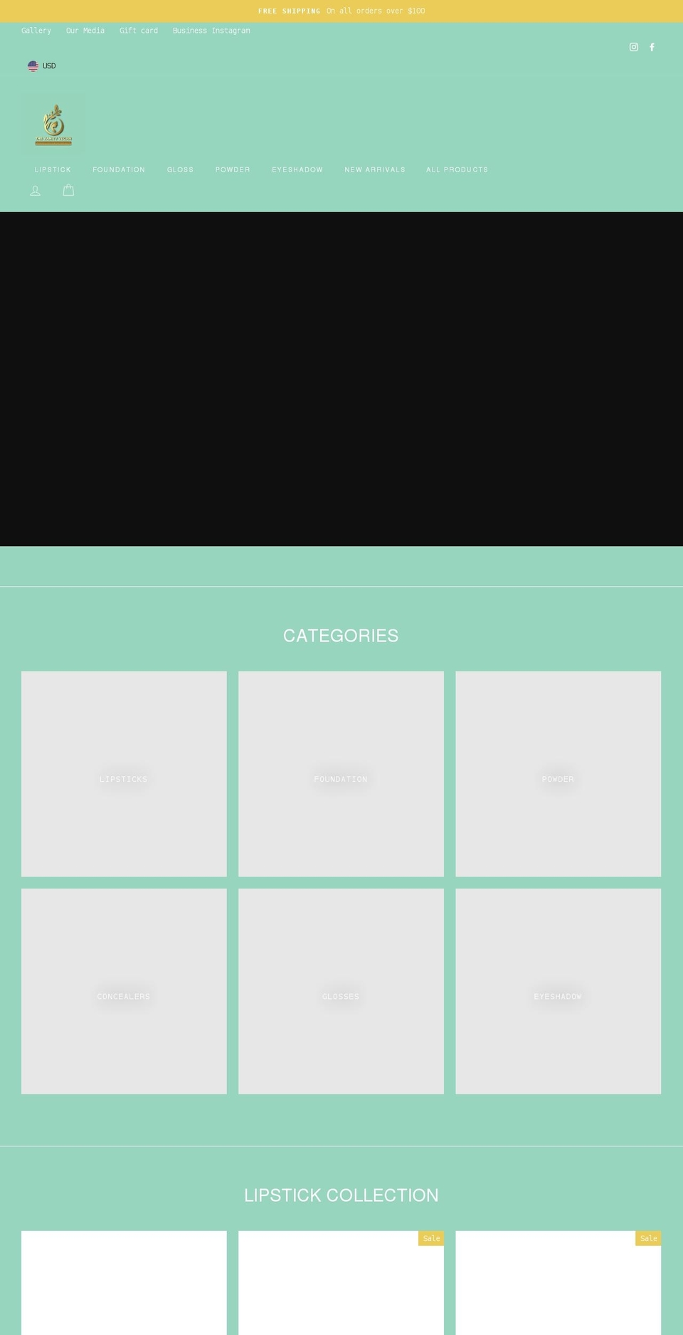 thevanityvegan.com shopify website screenshot