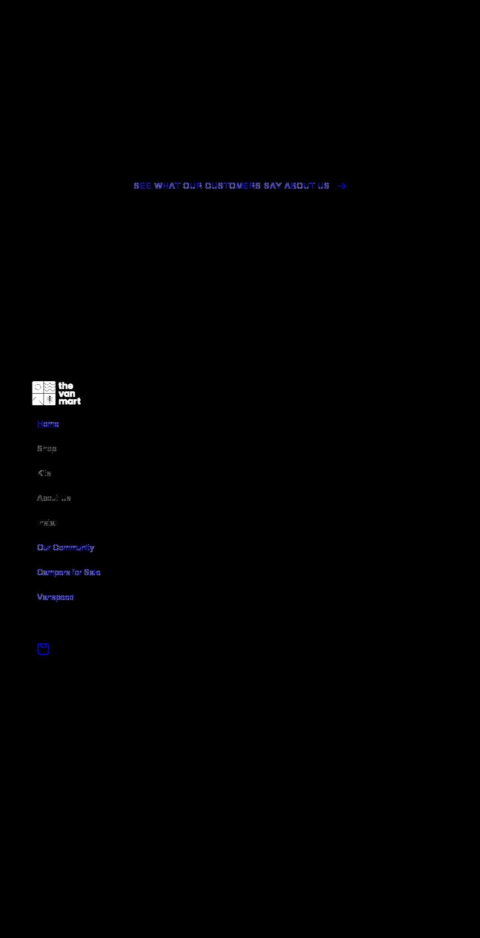thevanmart.com shopify website screenshot