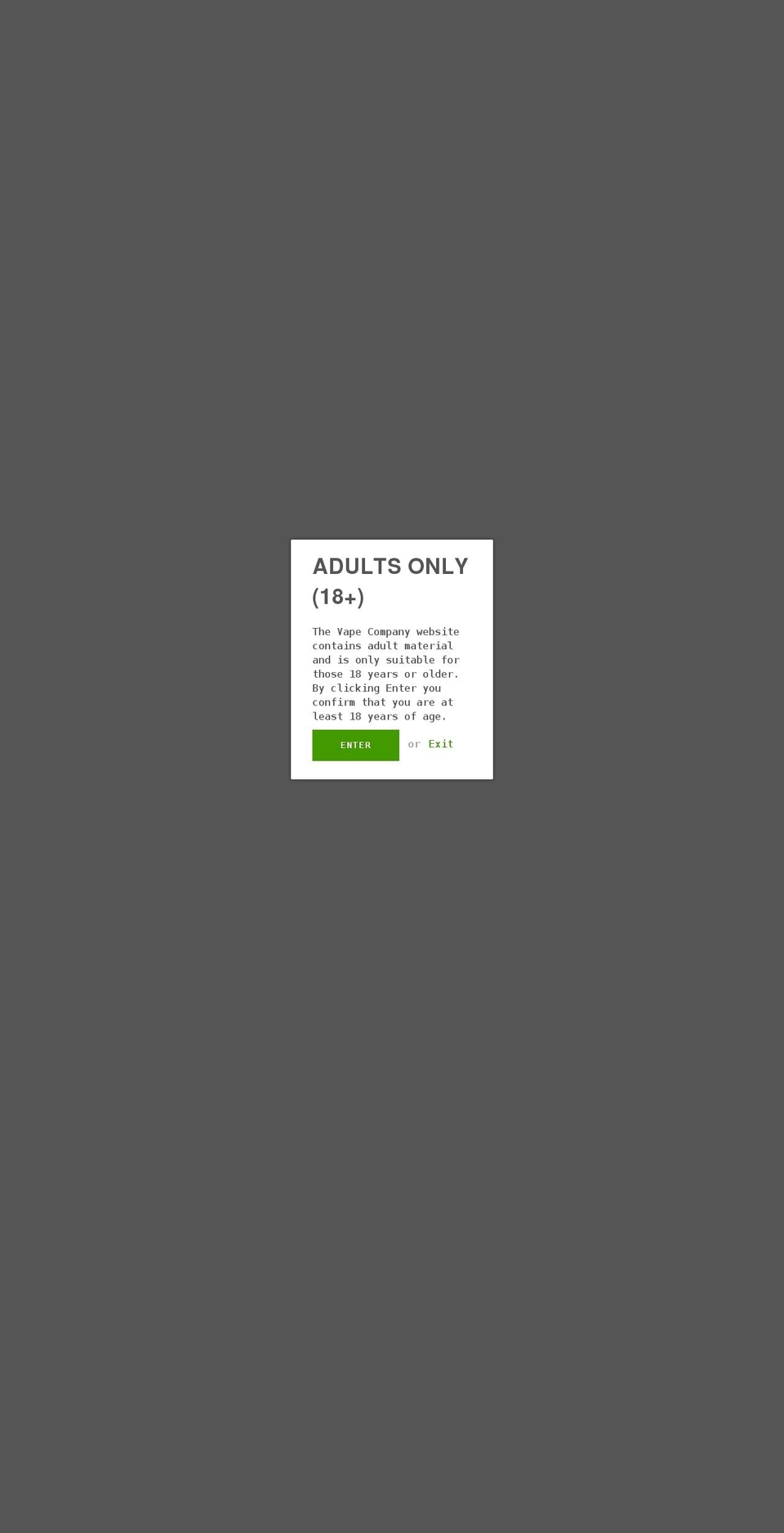 thevapecompany.com.au shopify website screenshot