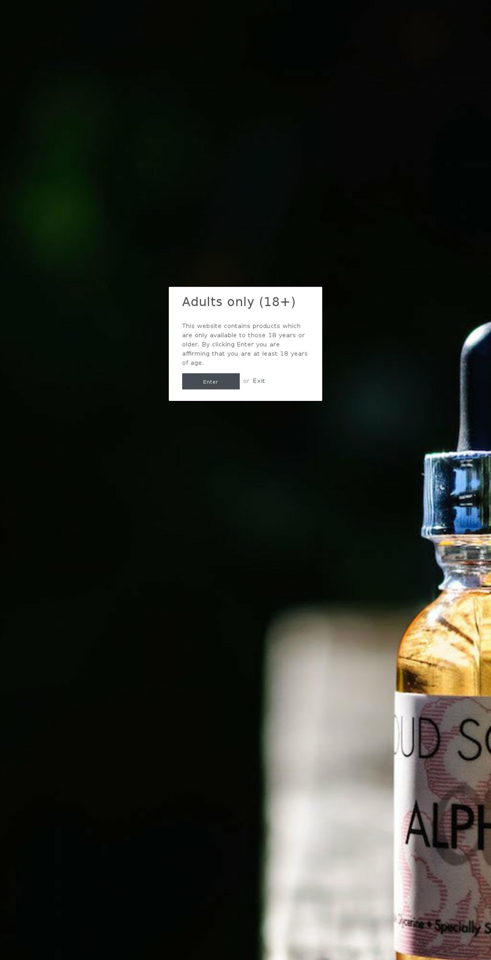 thevapeshopnz.myshopify.com — Shopify storefront screenshot